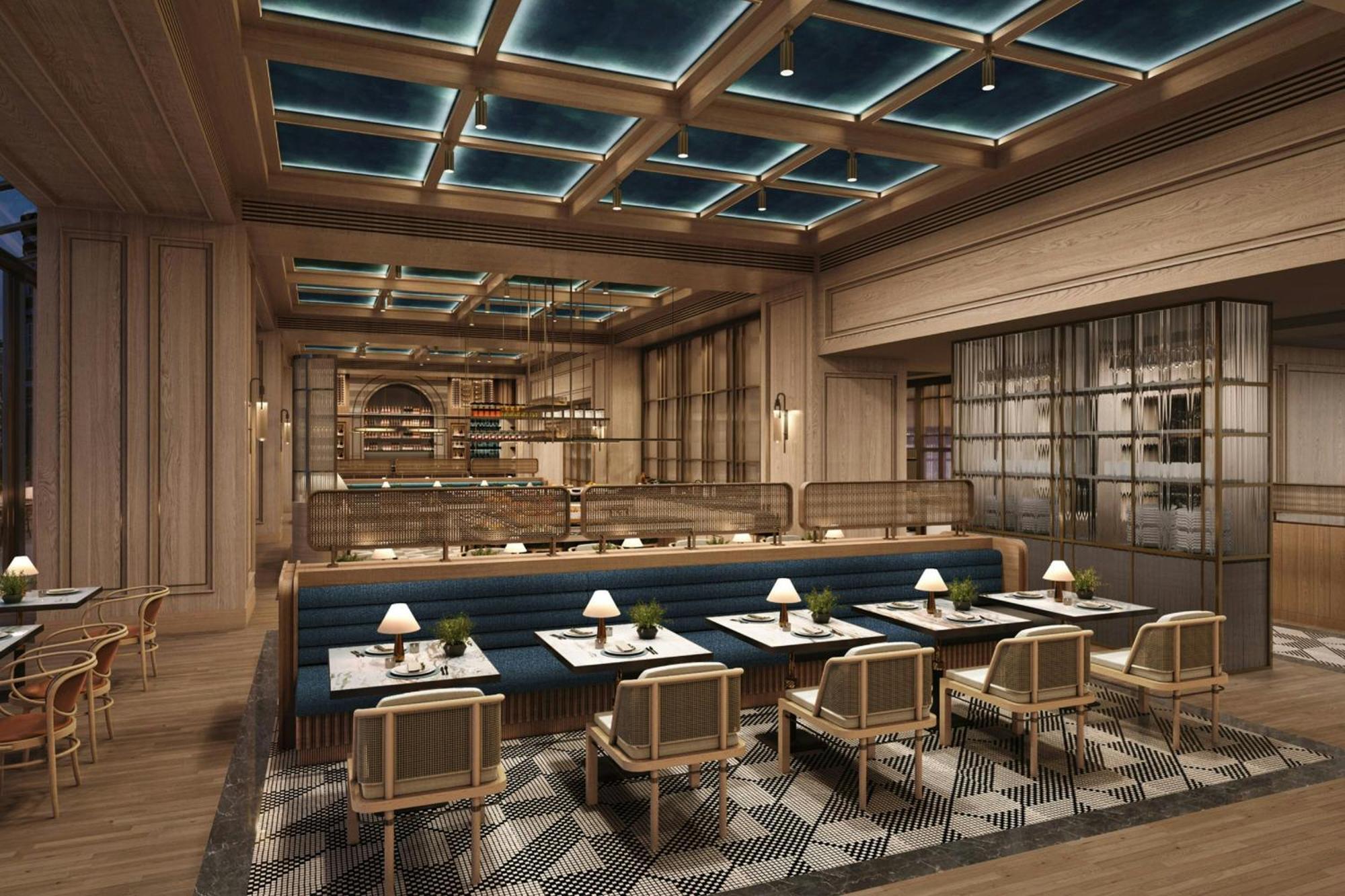 מלון Jw Marriott אוקלנד מראה חיצוני תמונה The interior of the restaurant